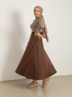 Scuba Çan Etek Kahve Scuba Çan Etek Kahve