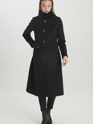 Kürk Yaka Ve Cepli Kaşe Kaban