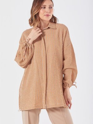 Pötikare Kahverengi Gömlek