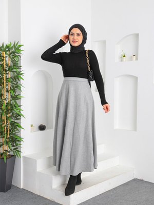 Kaşe Kloş Etek Kaşe Kloş Etek