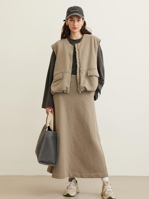 Premıum Cepli Yelek Vizon