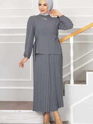 Aerobin Kumaş Piliseli Etekli Takım