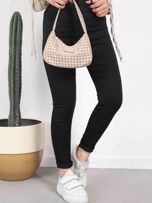 Siyah Büyük Beden Bilek Boy Keten Pantolon Siyah Büyük Beden Bilek Boy Keten Pantolon