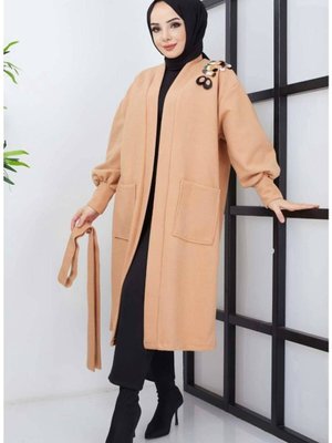 Pullu Kaşe Kaban Vizon