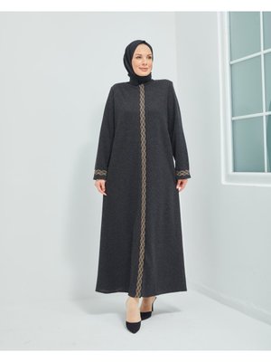 Kışlık Ferace İşlemeli