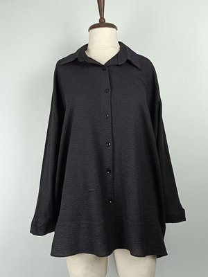 Oversize Gömlek Siyah Oversize Gömlek Siyah