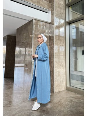 Önden Cıtçıtlı Kap Mavi