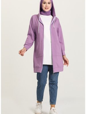 Fermuarlı Kanguru Cepli Sweat Fermuarlı Kanguru Cepli Sweat