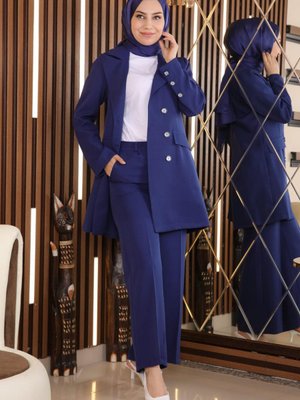 Ceketli Takım İndigo