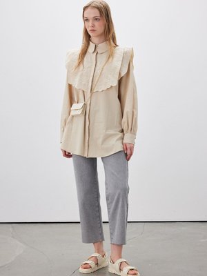 Straıght Denim Pantolon Gri Straıght Denim Pantolon Gri