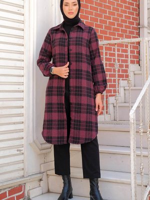 Uzun Oduncu Gömlek Mürdüm Uzun Oduncu Gömlek Mürdüm