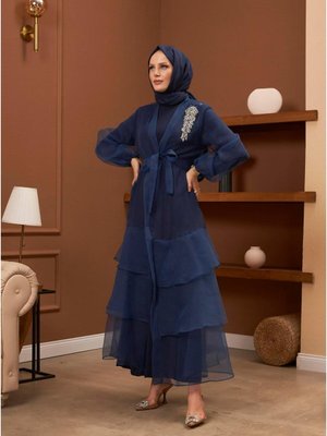 İzel Abaya Lacivert