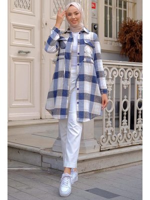 Lacivert Bağcıklı Oduncu Gömlek Lacivert Bağcıklı Oduncu Gömlek