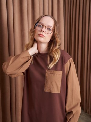 Kolu Garnili Sweatshirt Kahverengi