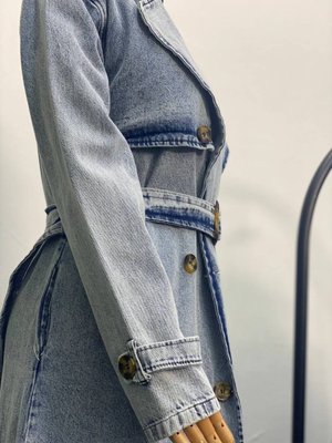 Kot Trençkot Açık Mavi