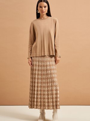 Merserize Triko Etekli Takım Ns Mocha