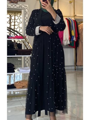 İncili Abaya Takım