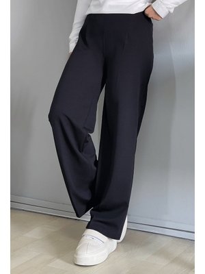 Siyah Bol Paça Beli Lastikli Pantolon Siyah Bol Paça Beli Lastikli Pantolon