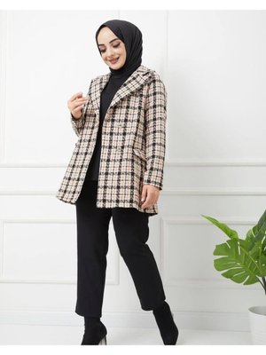 Ekoseli Blazer Ceket