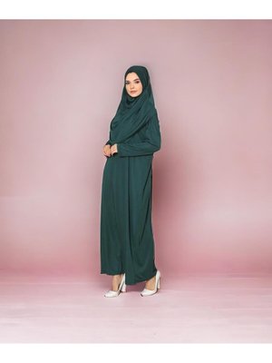 Kolay Giyilebilen Namaz Elbisesi Zümrüt Kolay Giyilebilen Namaz Elbisesi Zümrüt