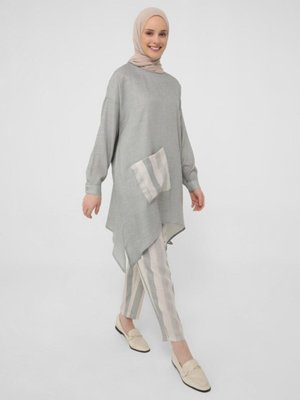 Tunik & Pantolon İkili Takım Kekik Bej