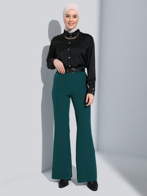 Zümrüt Yeşili Klasik Pantolon Zümrüt Yeşili Klasik Pantolon
