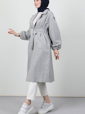 Asuman Kaşe Kaban Gri Asuman Kaşe Kaban Gri