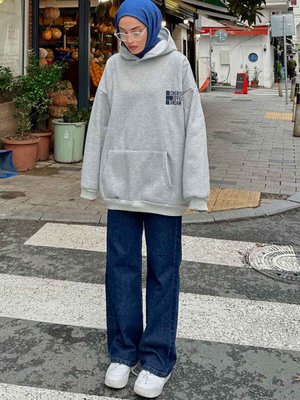 Kapüşonlu Cherısh Baskılı Sweat