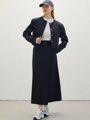 Anvelop Kemerli Etek Lacivert Anvelop Kemerli Etek Lacivert