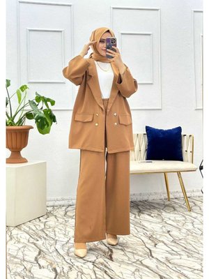 Oversize Double Krep Takım Oversize Double Krep Takım