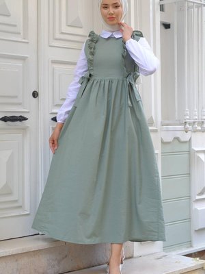 Jile Görünümlü Elbise Mint