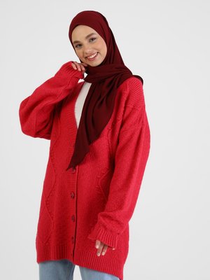 Bordo Krep Hazır Türban