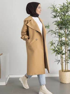 Kol Kemerli Oversize Kalıp Trençkot Kol Kemerli Oversize Kalıp Trençkot