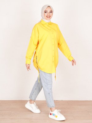 Yanı Büzgülü Gömlek Yanı Büzgülü Gömlek