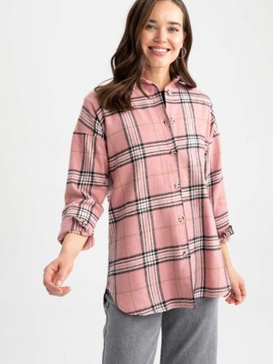 Regular Fit Flanel Uzun Kollu Tunik