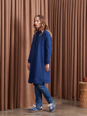 Dikişli Sweatshirt Lacivert