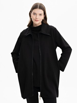 Fermuarlı Örme Hırka