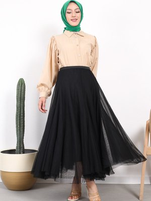 Siyah Tül Etek Siyah Tül Etek