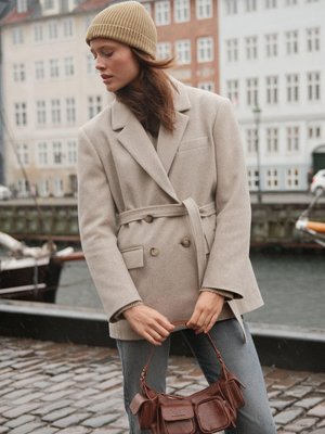 Ola Kaşe Blazer Ceket Taş Ola Kaşe Blazer Ceket Taş