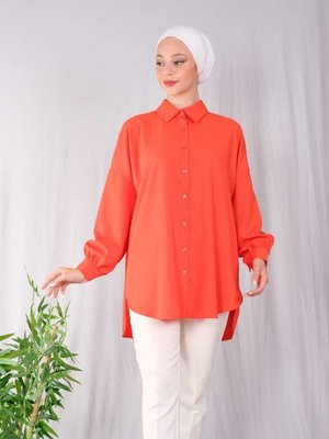 Oversize Gofre Gömlek