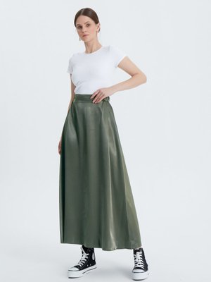 Yeşil Saten Etek