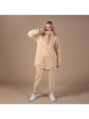 Kuşgözlü Örme Sweat Takım