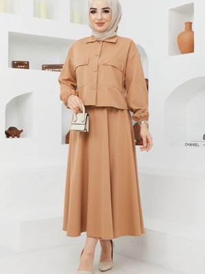 Kapaklı Cepli Etekli Takım Kapaklı Cepli Etekli Takım