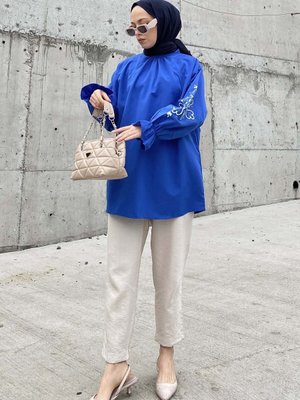 Kol Nakışlı Tunik Acı