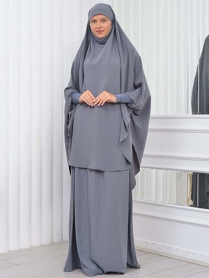 Çarşafı Parçalı Madine Likralı Kollu