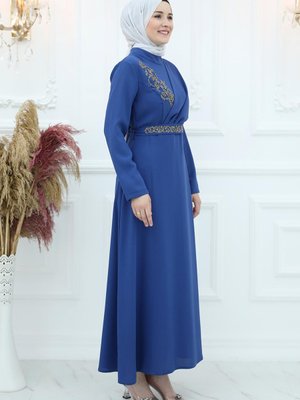 Sena Abiye Elbise İndigo