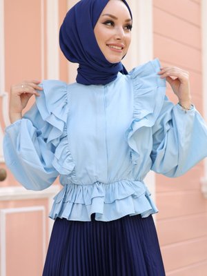 Fiyos Turkuaz Gömlek