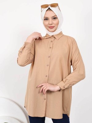 Vizon Düz Terikoton Salaş Gömlek