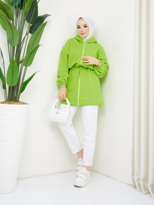 Taş Detaylı Sweatshirt