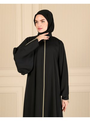 Fermuarlı Geniş Kol Ferace & Abaya Fermuarlı Geniş Kol Ferace & Abaya